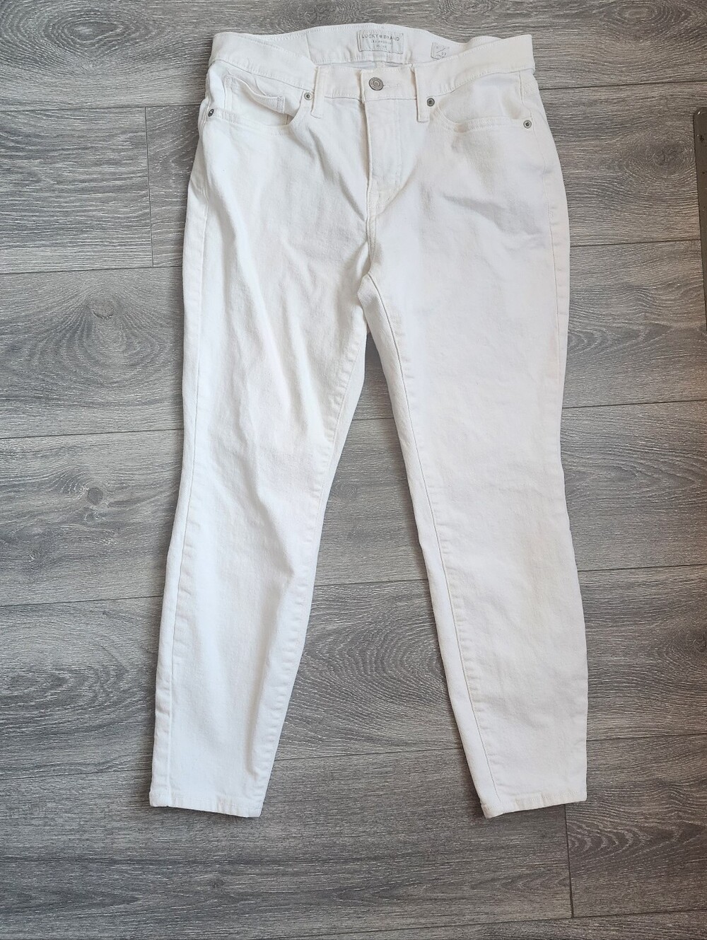 Lucky Brand White Ankle Jeans Size 8/29
